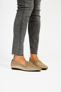 Momoc Damen vegan Loafer Ny Metallic Gold