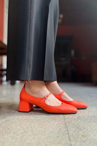 Momoc Damen vegan Ballerina Belleville Paprika Orange