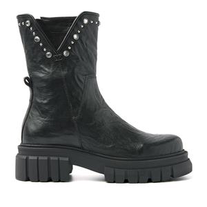 Lazamani Boots Dames 85.635 Black Zwart Leer