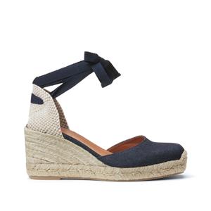 LA REDOUTE COLLECTIONS Espadrilles met sleehak, veter aan de enkel