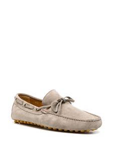 Doucal's suede boat shoes - Beige