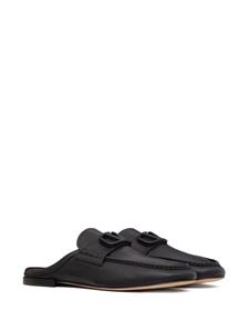 Valentino Garavani VLogo leren slippers - Zwart