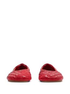 Burberry Sadler leren ballerina's - Rood