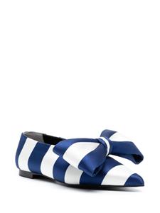 Kimhekim Monroe striped ballerina shoes - Blauw