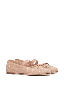 Valentino Garavani Toile Iconographe ballerina's - Beige