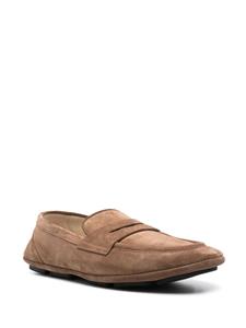 Dolce & Gabbana logo-plaque suede loafers - Bruin