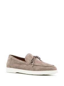 Doucal's penny-slot suede loafers - Bruin