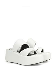 Sergio Rossi Spongy sandalen met sleehak - Wit