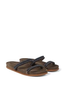 Brunello Cucinelli Suède sandalen - Bruin