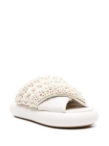 JW Anderson Slippers met plateauzool - OFF WHITE