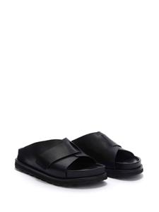 Jil Sander Slippers met plateauzool - Zwart