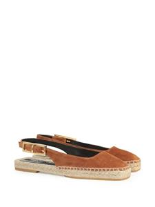 Sergio Rossi Sr Nora suède slingback espadrilles - Bruin