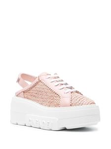 Casadei Hanoi slingback leather sneakers - Roze