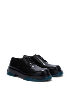 Jil Sander Leren derby schoenen - Zwart