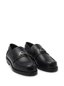 Alexander McQueen Seal leren loafers - Zwart