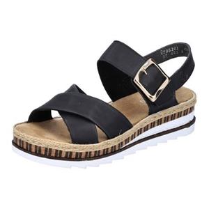 Rieker Sandalen zomerschoen, sandaal, sleehak, met keilhak