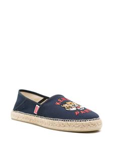 Kenzo Tiger Head embroidered espadrilles - Blauw