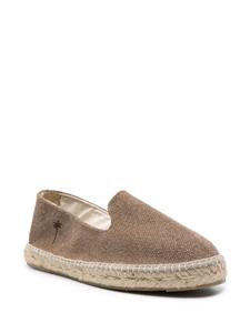 Manebi logo-embroidered canvas espadrilles - Bruin