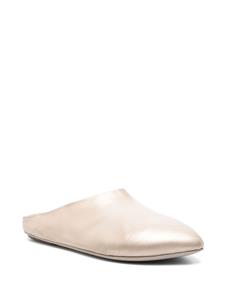 Marsèll metallic leather mules - Beige