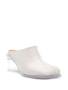 MM6 Maison Margiela Anatomic Transparent 60mm mules - Beige