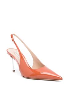 Casadei Superblade 80mm patent leather pumps - Oranje