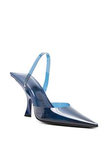 The Attico Ester 95mm slingback pumps - Blauw