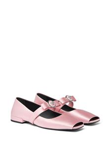 Versace Carla Ribbon ballerina's - Roze