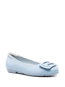 Hogan logo-embellished ballet pumps - Blauw