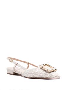 Roberto Festa Lavanda slingback ballerina shoes - Beige