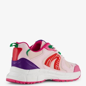 Blue Box dame sneakers roze/rood