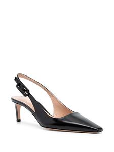 Gianvito Rossi Leren slingback pumps - Zwart