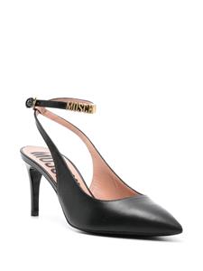 Moschino 80mm leather pumps - Zwart