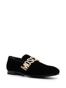 Moschino Leren loafers - Zwart