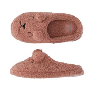 Apollo Pantoffels Dames Teddy Bear Roze