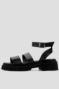 BOHEMA Damen vegan Riemchensandalen Schwarz