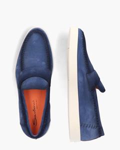 Santoni 18087 Kobaltblauw