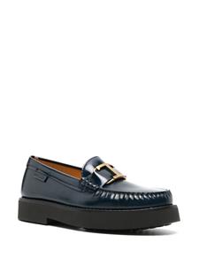 Tod's Loafers met logoplakkaat - Blauw