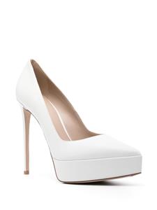 Le Silla Uma 140 mm leren pumps - Wit