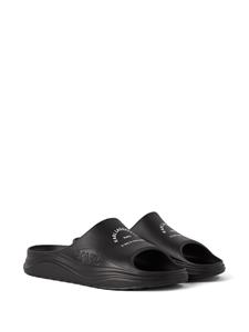 Karl Lagerfeld Skoona slippers met logoprint - Zwart