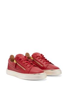 giuseppezanotti Giuseppe Zanotti Gail leren sneakers met rits - Rood