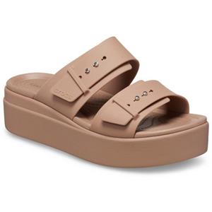 Crocs Slippers Brooklyn Low Wedge met gespsluiting