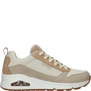 Skechers Uno 2 Much Fun Sneaker Dames Beige