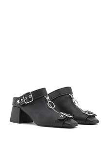 Courrèges Gogo 55mm leather mules - Zwart