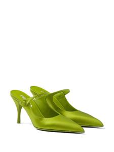 Prada Satijnen muiltjes - Groen