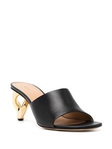 JW Anderson Chain Heel leren muiltjes - Zwart