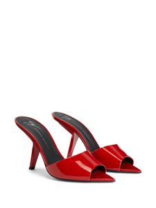 Giuseppe Zanotti Mystero 90 mm leren muiltjes - Rood