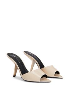 Giuseppe Zanotti Mystero 90 mm leren muiltjes - Beige