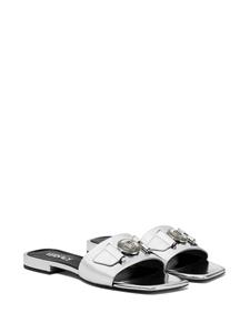 Versace Medusa sandalen met metallic-effect - Zilver