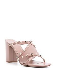 Valentino Garavani Rockstud leren sandalen - Beige