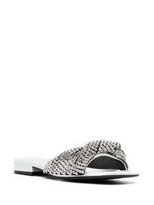 Sergio Rossi Evangelie sandalen verfraaid met kristal - Zilver